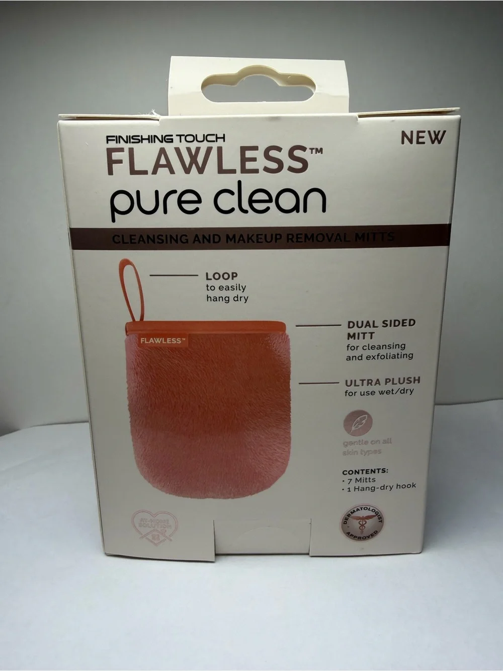 Flawless Pure Clean Cleansing & Makeup Removal Mitt — Blush Pink